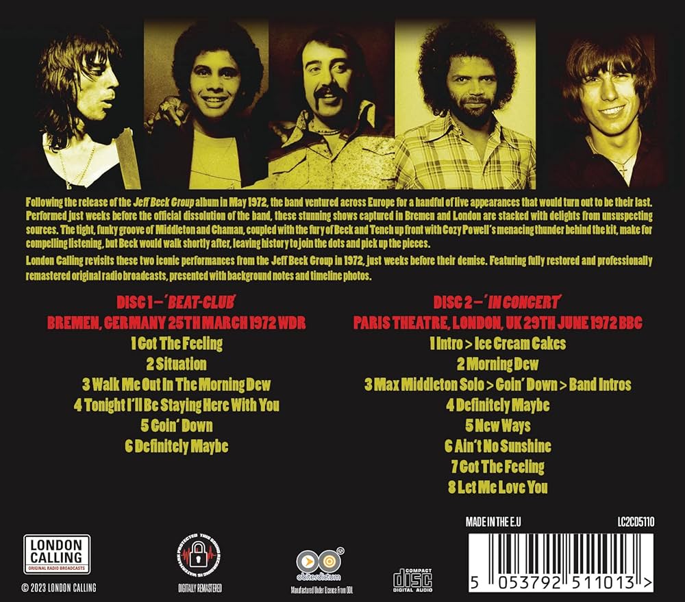 jeff beck group - Live 1972 - Amazon.com Music
